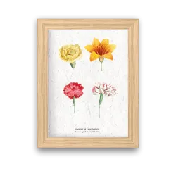Affiche déco Planche botanique à planter | Papierfleur, le papier qui fleurit