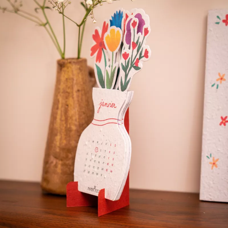 Calendrier scolaire à planter 2026-2027 Cadeau fin d’année scolaire original