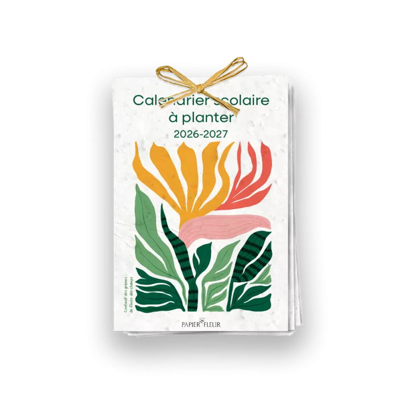 Calendrier scolaire à planter Botania | Cadeau maîtresse original