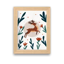 Affiche à planter Renne de Noël | Papierfleur, le papier qui fleurit
