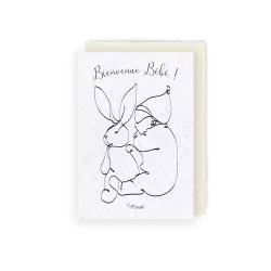 Carte à planter « Bienvenue bébé »