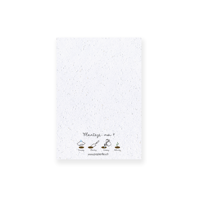 Carte à planter - Bouquet bonne fête maman | Papierfleur.fr, le papier qui fleurit