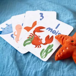 Cartes étapes bébé à planter « Sous l'océan » - 12 premiers mois