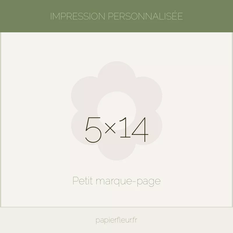 Carte à planter 100% personnalisée, Format : 5×14cm