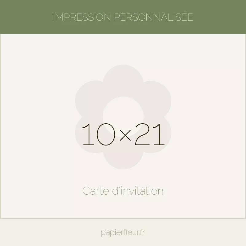 Carte à planter 100% personnalisée. Format : 9,9×21cm