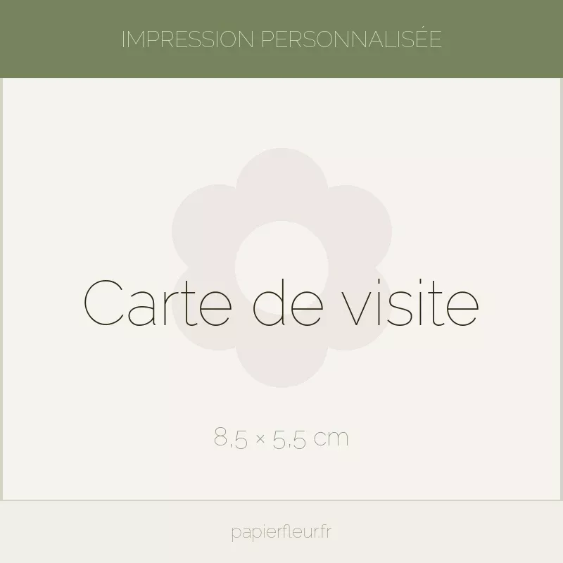 Carte de visite à planter 100% personnalisée