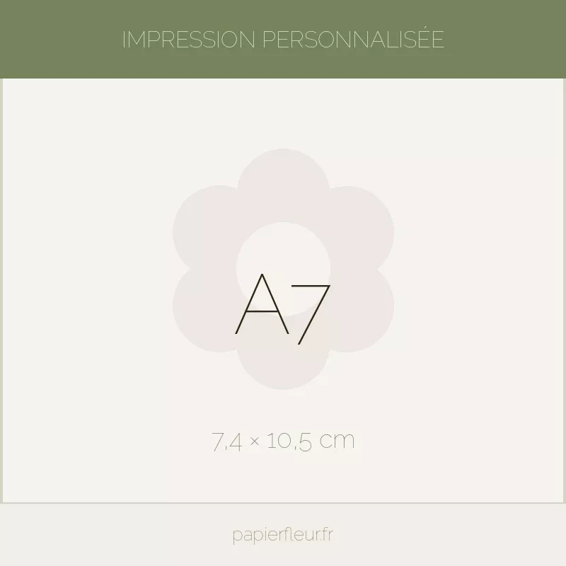 Carte à planter 100% personnalisée. Format : A7