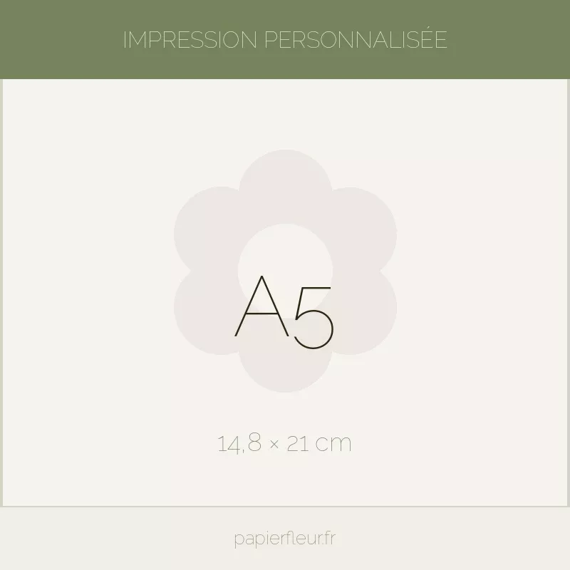 Carte à planter 100% personnalisée. Format : A5