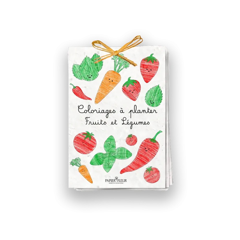 Cahier de coloriage à planter « Fruits & Légumes »