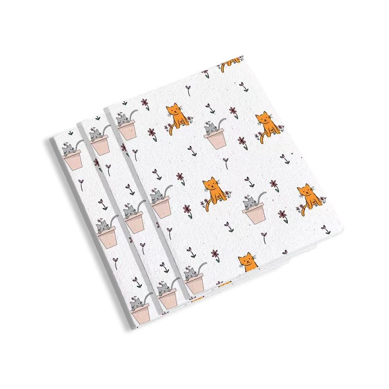 Carnet à planter. Laissez vos pensées s’épanouir sur les pages de ce carnet chat-mant !