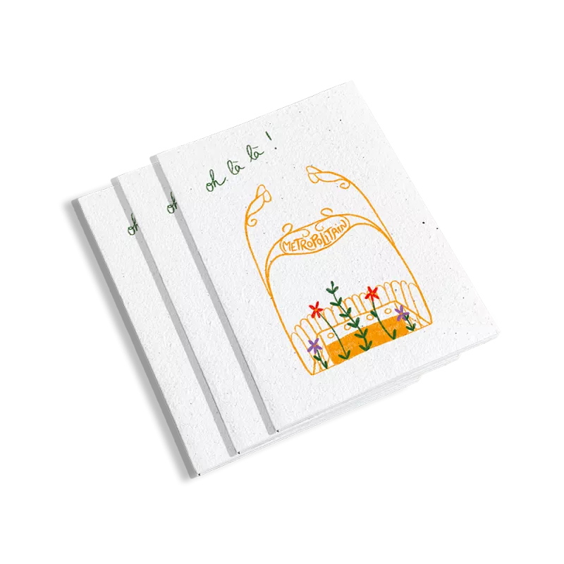 Carnet à planter. Laissez vos pensées s’épanouir sur les pages de ce carnet parisien.