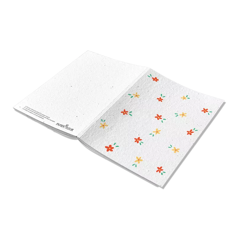 Carnet à planter. Laissez vos pensées s’épanouir sur les pages de ce carnet fleuri !