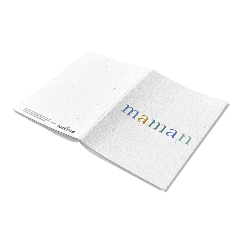 Carnet à planter « Maman jardin » – Papier Fleur