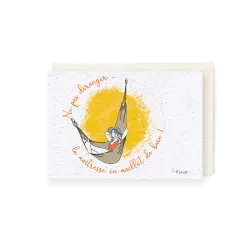 Carte à planter, Maîtresse en maillot de bain | Papierfleur, le papier qui fleurit