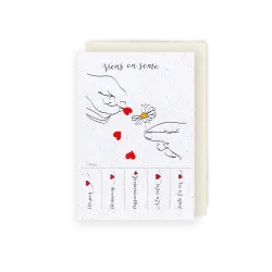 Carte à planter - On sème un peu... | Papierfleur.fr, le papier qui fleurit