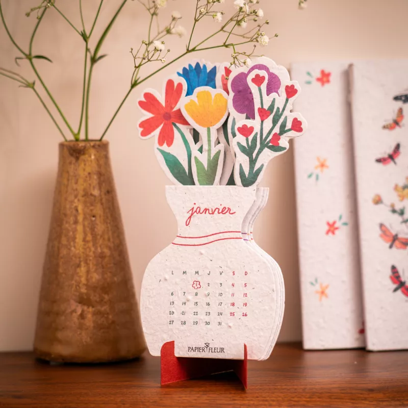 Calendrier à planter « Bouquet fleuri 2027 », le cadeau de fin d'année poétique et durable
