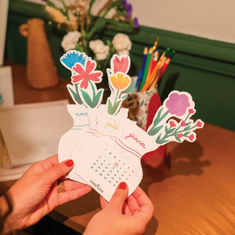 Calendrier à planter « Bouquet fleuri 2027 », le cadeau de fin d'année poétique et durable