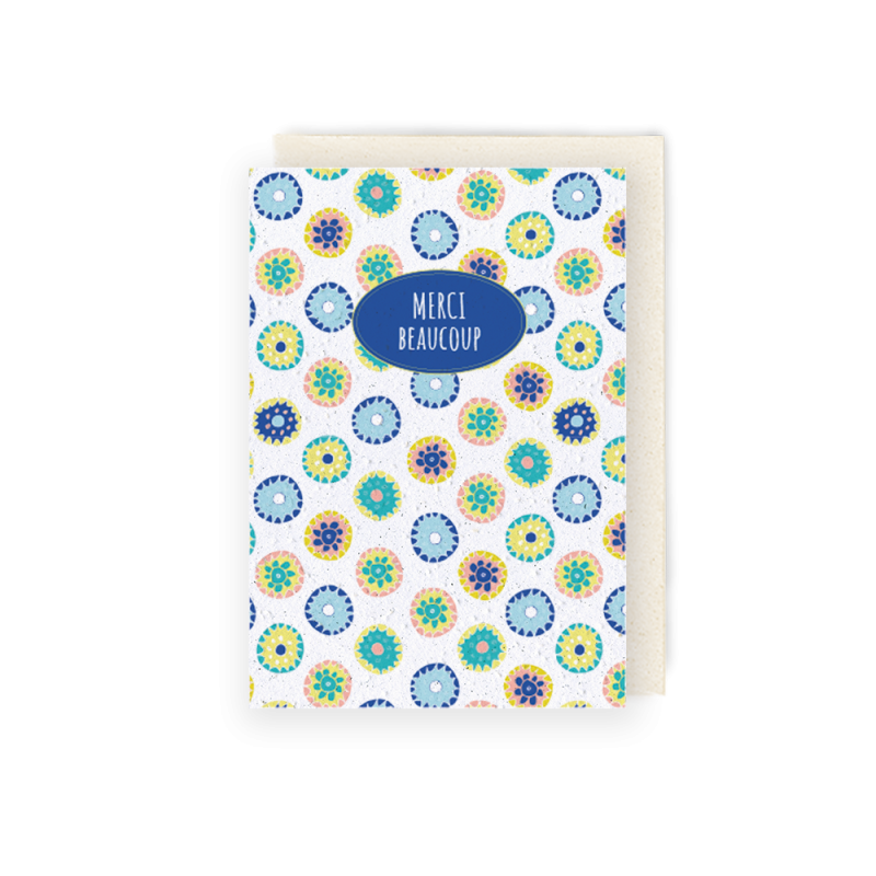 Carte à planter - Merci Champêtre | Papierfleur.fr, le papier qui fleurit