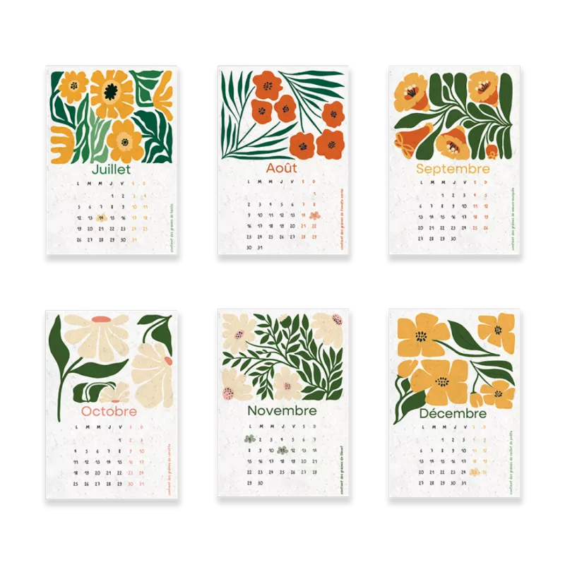 Le calendrier à planter Botania 2027 vous accompagne de janvier à décembre au fil des saisons.