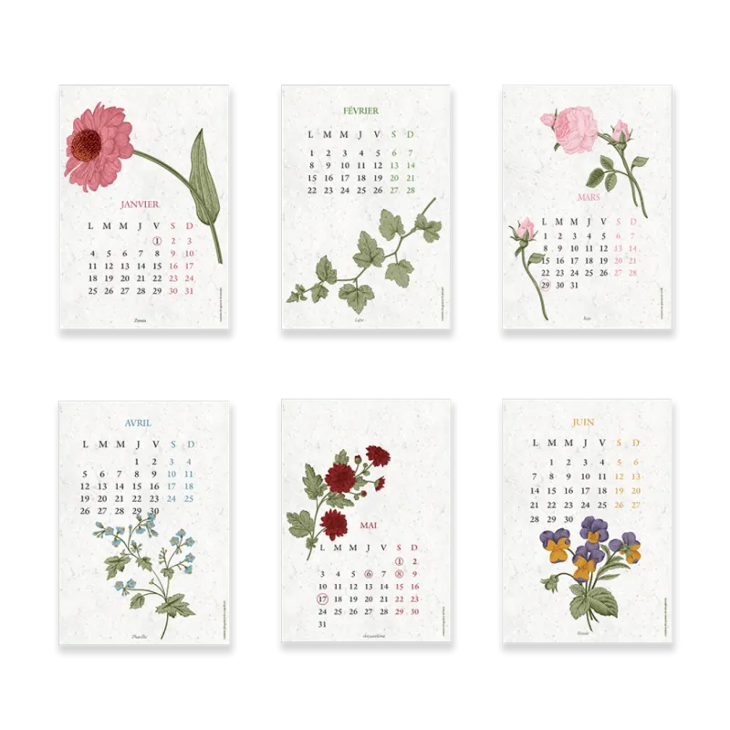 Calendrier à planter 2027 « Biodiversité »
