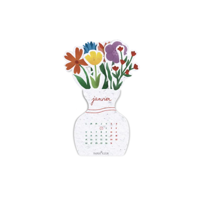 Calendrier à planter « Bouquet fleuri 2027 », le cadeau de fin d'année poétique et durable