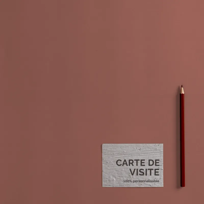 Carte de visite à planter personnalisable | Papier Fleur