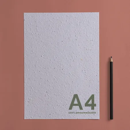 Carte à planter personnalisable A4