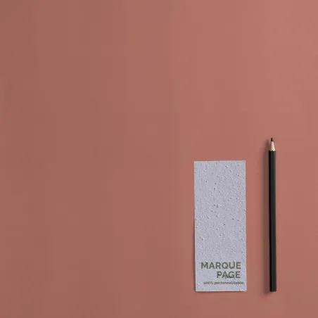 Petit marque-page à planter personnalisable