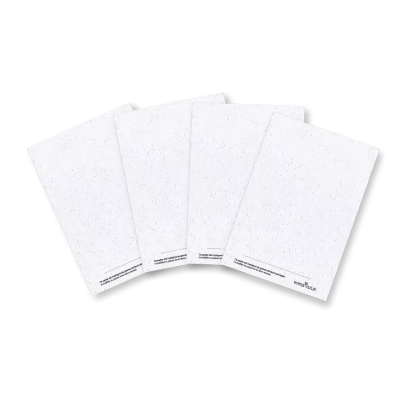 Lot de 4 Cartes à planter « Calacolori » | Papierfleur.fr, le papier qui fleurit