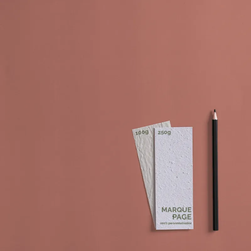 Petit marque-page à planter personnalisable | Papier Fleur