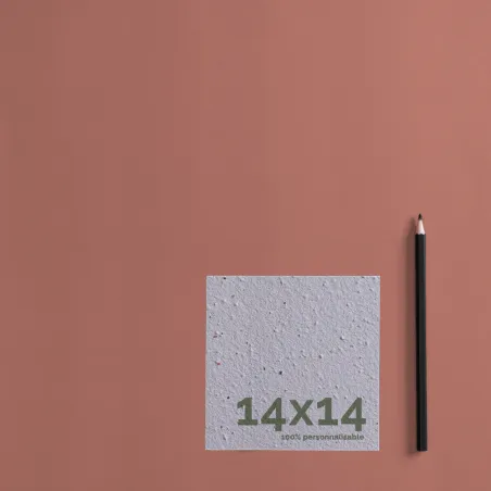 Carte à planter personnalisable 14×14