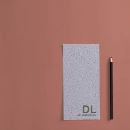 Carte DL à planter personnalisable 9,9×21cm