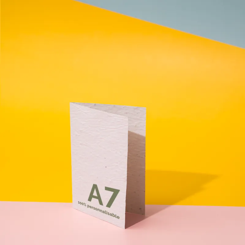 Découvrez notre carte à planter personnalisable A7 4 pages