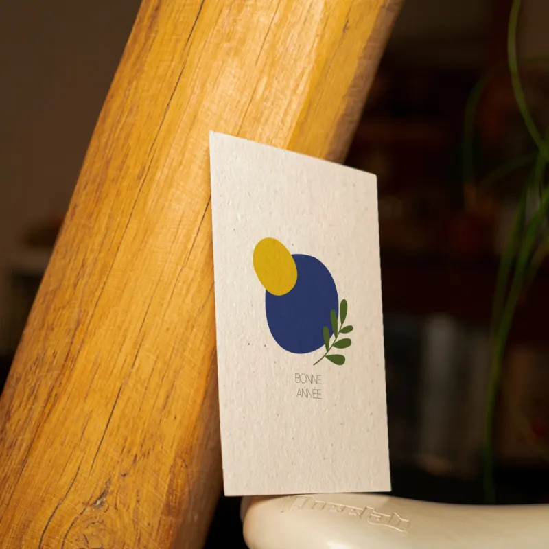 Envoyez vos plus beaux mots sur une carte à planter pour débuter l'année sous le signe du zéro déchet et 100% fleurs
