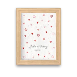 Affiche à planter St Valentin personnalisable | Papierfleur, le papier qui fleurit