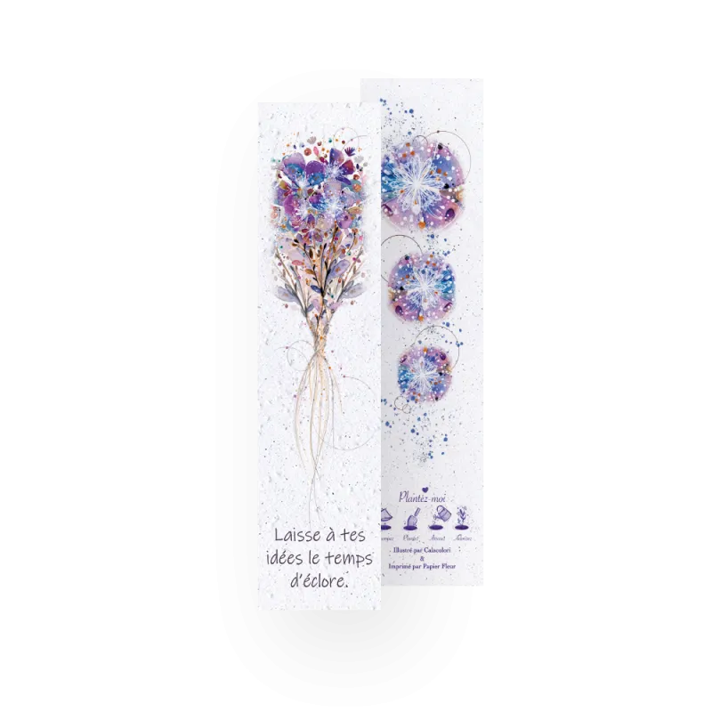 8 Marque-pages à planter - Calacolori | Papierfleur.fr, le papier qui fleurit