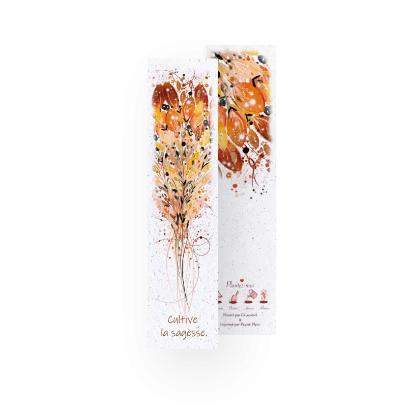 8 Marque-pages à planter - Calacolori | Papierfleur.fr, le papier qui fleurit