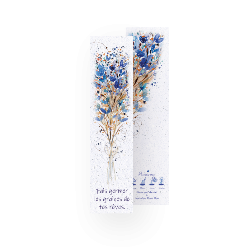 8 Marque-pages à planter - Calacolori | Papierfleur.fr, le papier qui fleurit