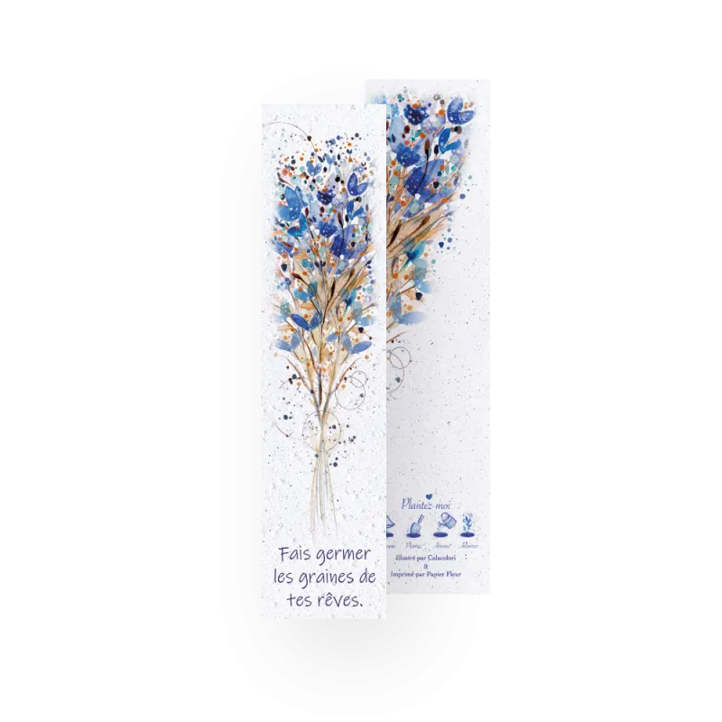 8 Marque-pages à planter - Calacolori | Papierfleur.fr, le papier qui fleurit