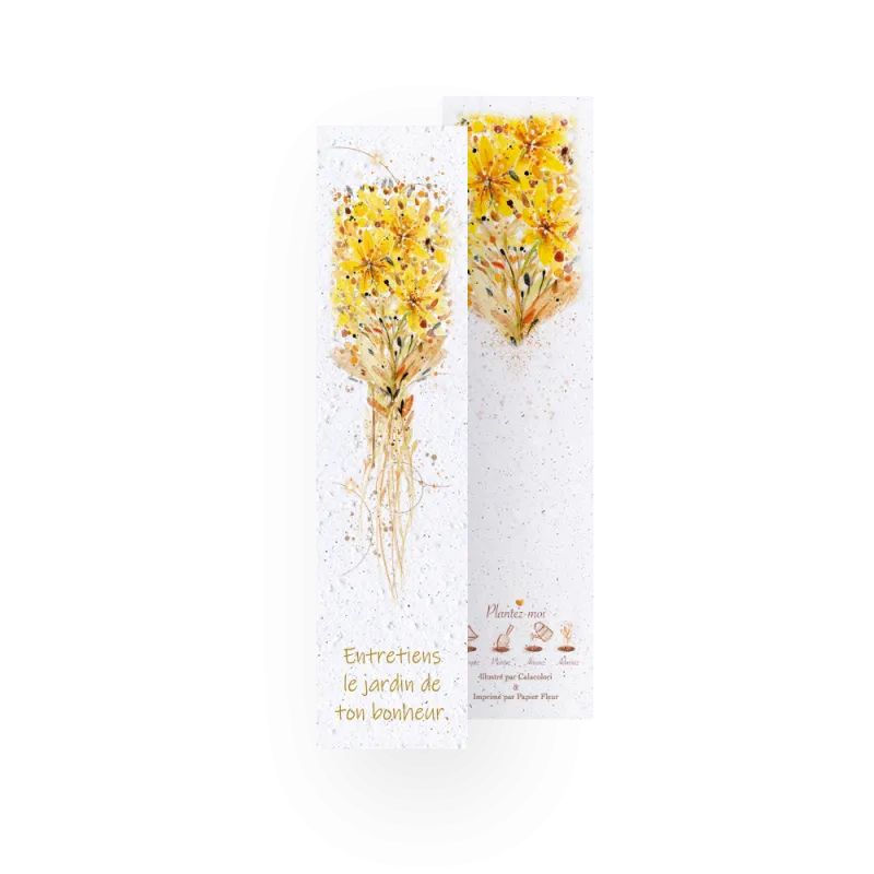 8 Marque-pages à planter - Calacolori | Papierfleur.fr, le papier qui fleurit