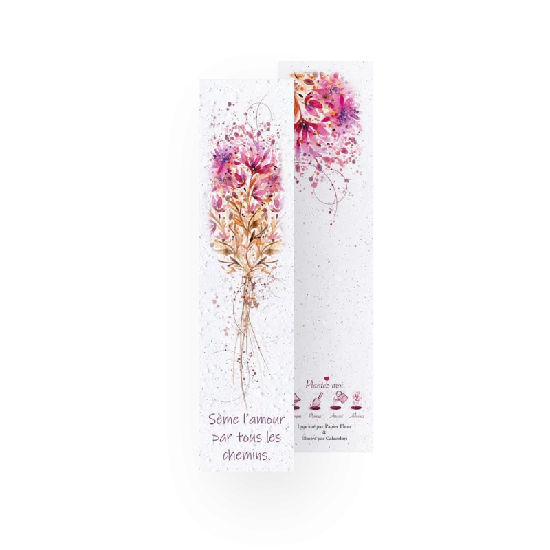8 Marque-pages à planter - Calacolori | Papierfleur.fr, le papier qui fleurit