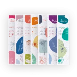 12 Marque-pages à planter - Calendrier scolaire 2024/25 | Papierfleur.fr, le papier qui fleurit