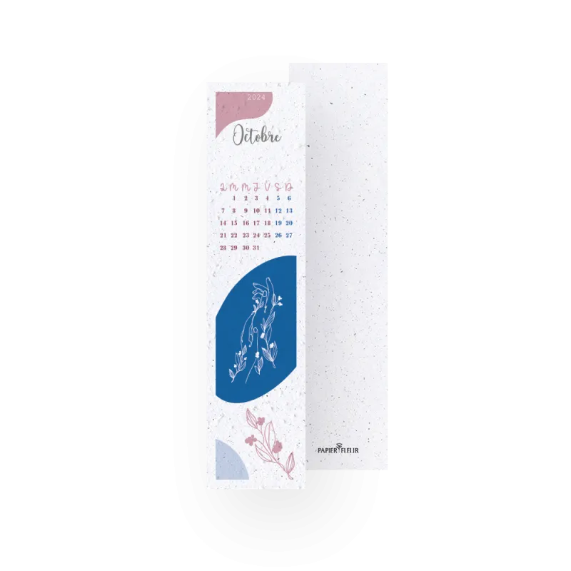 12 Marque-pages à planter - Calendrier scolaire 2024/25 | Papierfleur.fr, le papier qui fleurit