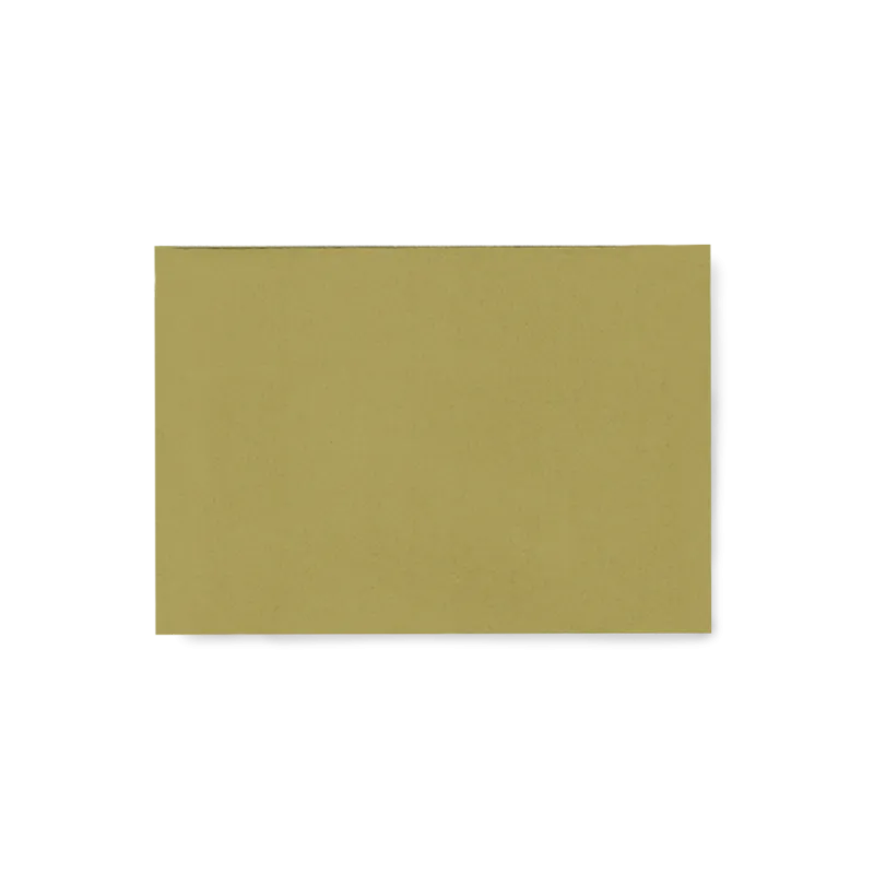 Enveloppe upcyclée vierge olive | Papierfleur, le papier qui fleurit