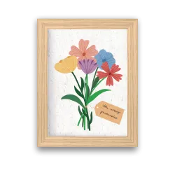 Affiche personnalisable en papier ensemencé | Papier Fleur
