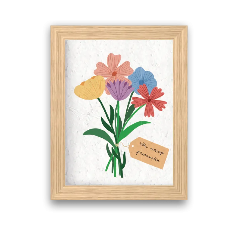 Affiche personnalisable | Papierfleur, le papier qui fleurit