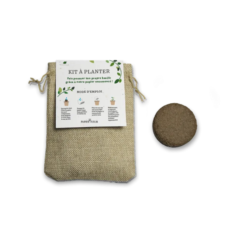 Kit à planter - Bio Gosse | Papierfleur.fr, le papier qui fleurit