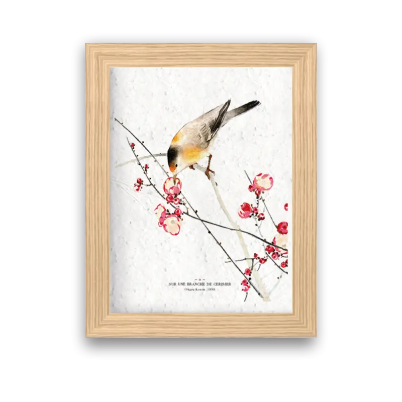 Affiche déco Branche de cerisier à planter | Papierfleur, le papier qui fleurit