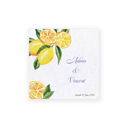 Faire-part à planter « Citrons »