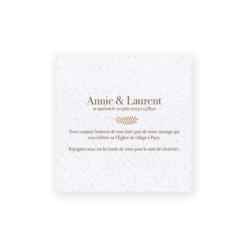 Faire-part "Les branches de Jules" | Papierfleur, le papier qui fleurit